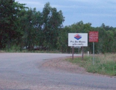 Phu Bia mining sign